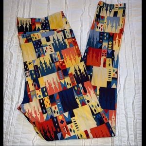 Disney Lularoe Leggings - Castles
